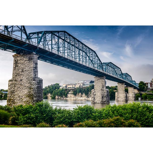 Walnut Street Bridge - Wrapped Canvas Photograph 17 Stories Size: 51cm H x 76cm W on Productcaster.