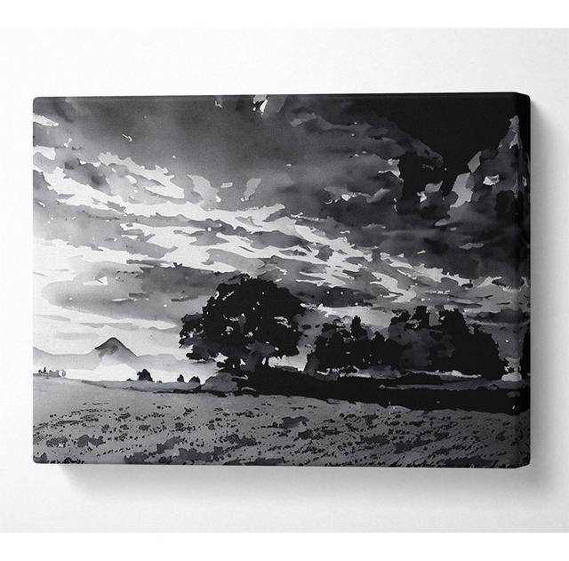 Countryside Retreat B N W - Wrapped Canvas Art Prints ClassicLiving Größe: 81 cm H x 121,9 cm B x 10 cm T on Productcaster.