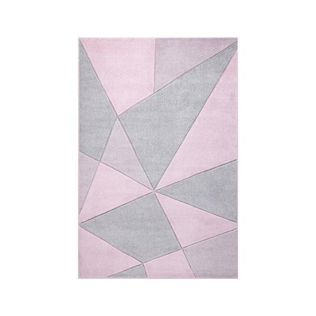 Dayanara Athens Flatweave Pink/Grey Rug Mikado Living Rug Size: Runner 60 x 220cm on Productcaster.