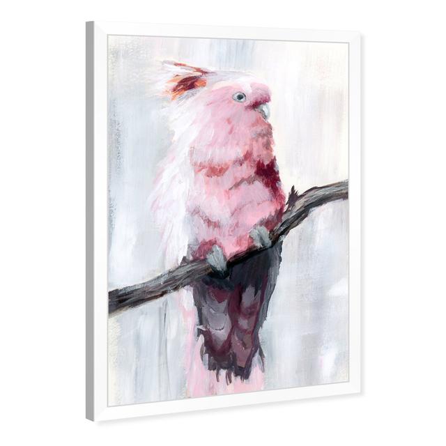 Blush Cockatoo - Painting Print on Paper East Urban Home Size: 30.48cm H X 43.18cm W X 1.27cm D, Format: Picture Frame on Productcaster.