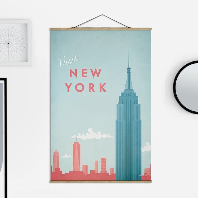 Stoffbild New York Ebern Designs Maße: 52,5 cm H x 35 cm B x 0,3 cm T on Productcaster.