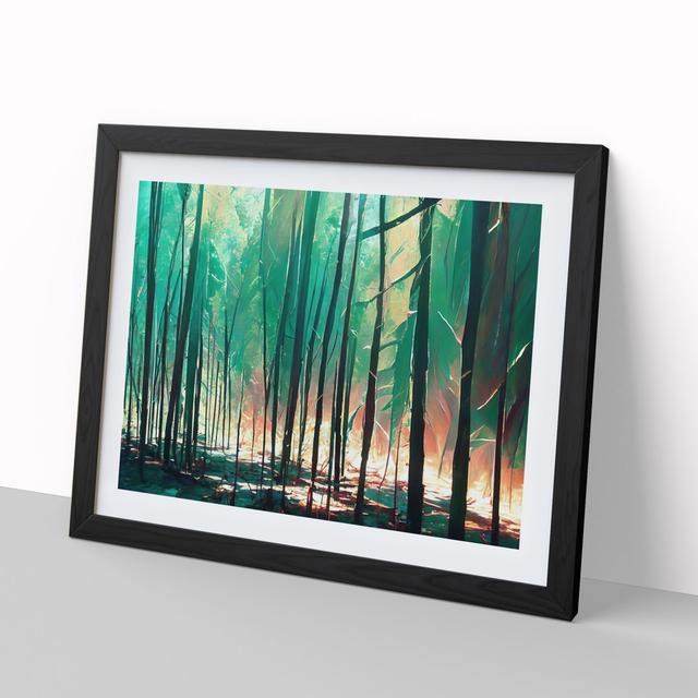 Dreamlike Abstract Forest Vol.2 - Picture Frame Graphic Art Metro Lane Frame Colour: Black Framed, Size: 46cm H x 64cm W x 2cm D on Productcaster.