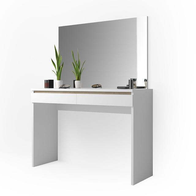 Skeggi Dressing Table with Mirror Wade Logan on Productcaster.