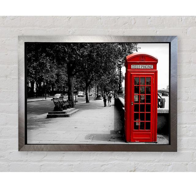 Red Phone Box London - Print Bright Star Size: 59.7cm H x 84.1cm W on Productcaster.