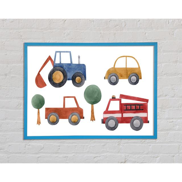 Childrens Vehicle Collection - Print Ophelia & Co. Size: 29.7cm H x 42cm W x 2cm D on Productcaster.