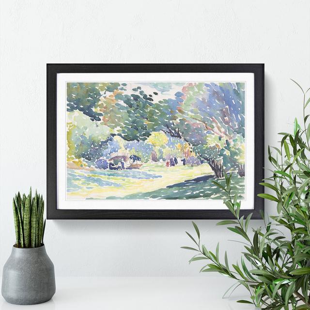 Landscape Vol.3 by Henri-Edmond Cross - Picture Frame Painting East Urban Home Size: 36cm H x 48cm W x 2cm D, Frame Option: Black Framed on Productcaster.