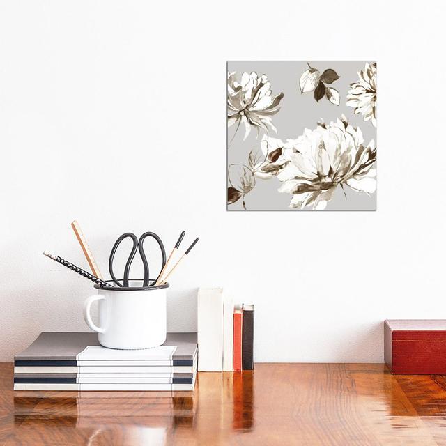 Botanical Gray II by Asia Jensen - Wrapped Canvas Print Rosalind Wheeler on Productcaster.