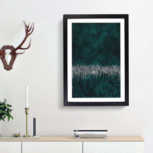 Sunlight upon a Pine Tree Forest - Picture Frame Graphic Art Print East Urban Home Frame Option: Black Framed, Size: 87cm H x 62cm W x 2cm D on Productcaster.