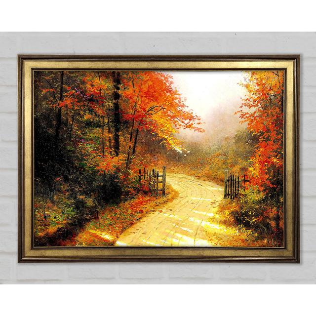 Autumn Lane - Druck Ophelia & Co. Größe: 59,7 cm H x 84,1 cm B x 1,5 cm T on Productcaster.