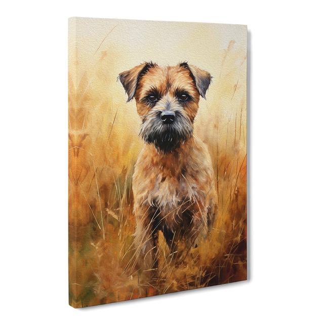 Border Terrier Impressionism No.2 - Print Marlow Home Co. Size: 50cm H x 35cm W x 3cm D on Productcaster.