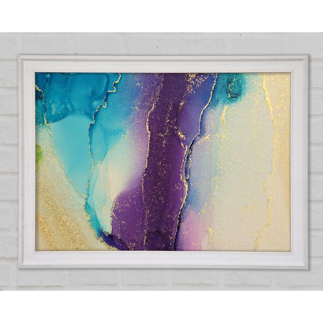 The Purple Central Glitter Framed Print Canora Grey Size: 21cm H x 29.7cm W x 1.5cm D on Productcaster.