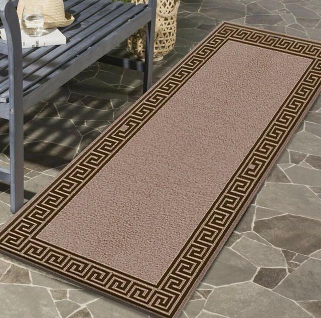 Amariyae Beige/Brown Rug Canora Grey Rug Size: Rectangle 66 x 220cm on Productcaster.