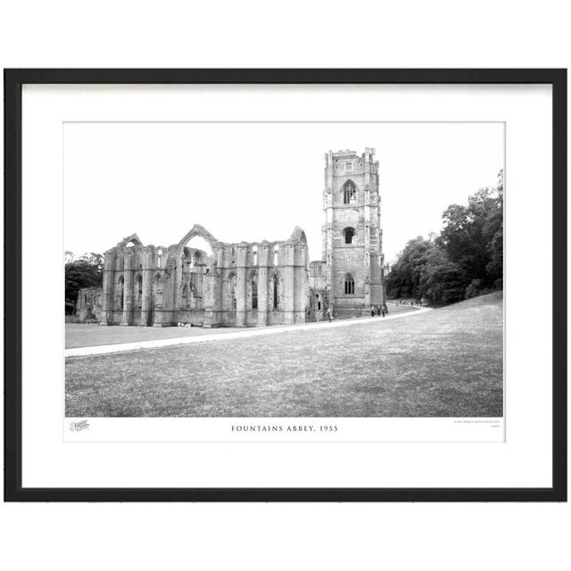 'Fountains Abbey, 1955' - Picture Frame Photograph Print on Paper The Francis Frith Collection Size: 45cm H x 60cm W x 2.3cm D on Productcaster.