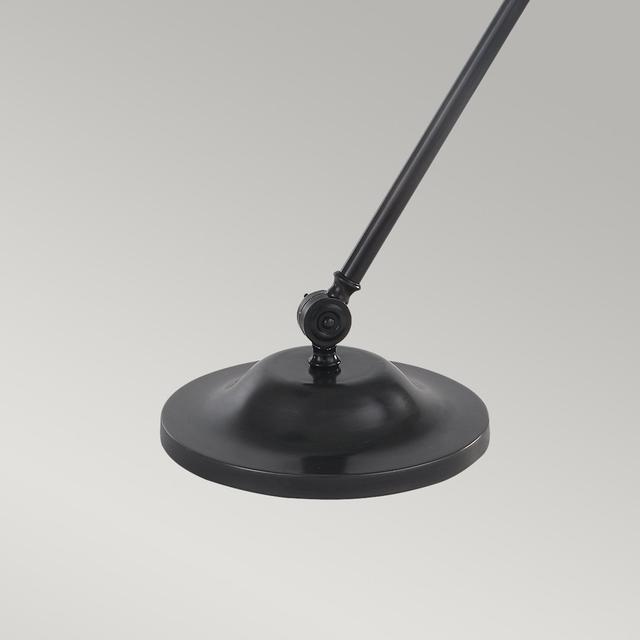 Evie Adjustable Metal Desk Lamp Longshore Tides Finish: Old Bronze on Productcaster.