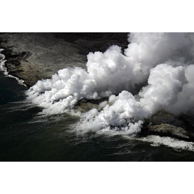 Kilauea Lava Flow by Tankbmb - Wrapped Canvas Photograph 17 Stories Size: 61cm H x 91cm W on Productcaster.