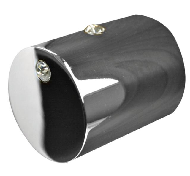 Corbitt 50mm Diameter Cylindrical Knob Rosdorf Park Finish: Polished Chrome on Productcaster.