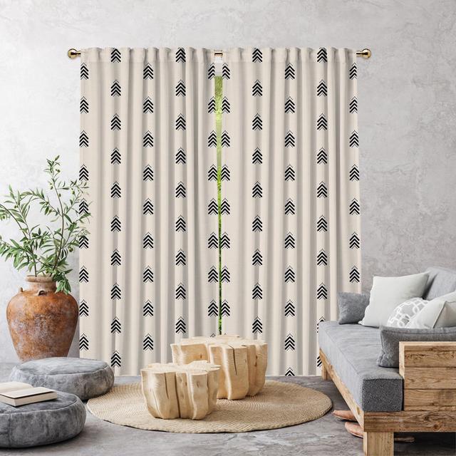 Boho Room Polyester Semi Sheer Tab Top Curtain Pair (Set of 2) Lilijan Home & Curtain Panel Size: 140cm Width x 295cm Drop, Curtain Colour: Ecru on Productcaster.