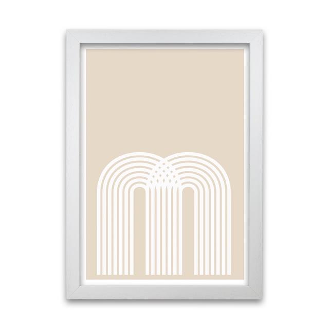 Art Deco Neutral Original - Print Norden Home Size: 42cm H x 30cm W x 3cm D, Frame Option: White Frame on Productcaster.