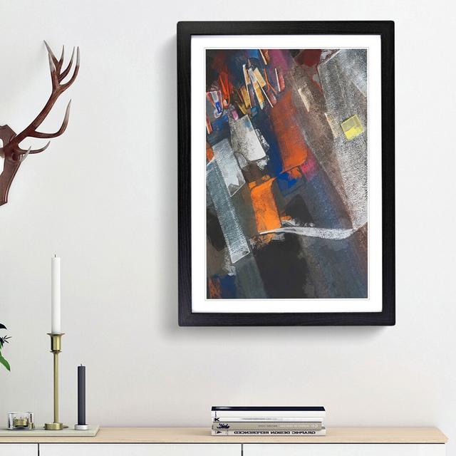 Strokes of Colour in Abstract - Picture Frame Graphic Art Print East Urban Home Frame Option: Black Framed, Size: 36cm H x 27cm W x 2cm D on Productcaster.