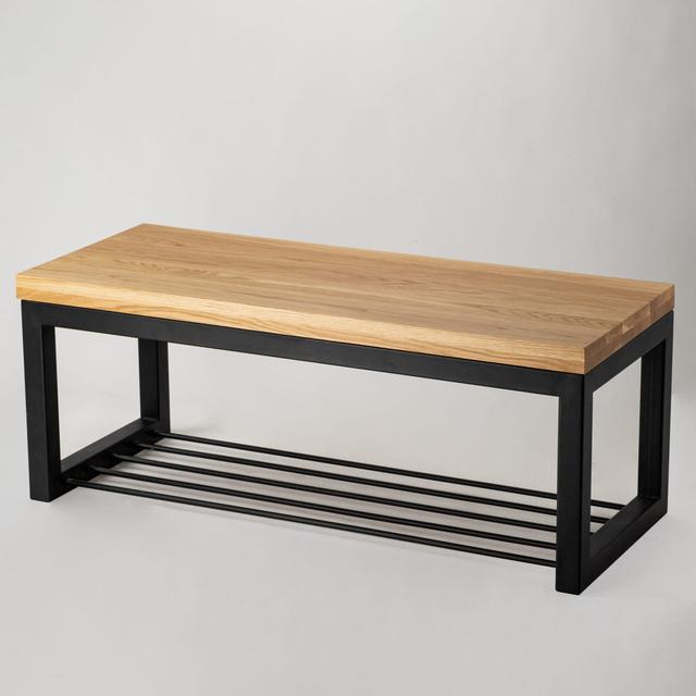 Genica Wood Storage Bench Williston Forge Size: H50 x W45 x D40cm on Productcaster.