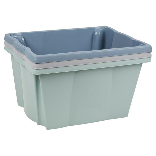 20 L Plastic Storage Boxes (Set of 3) Rebrilliant on Productcaster.