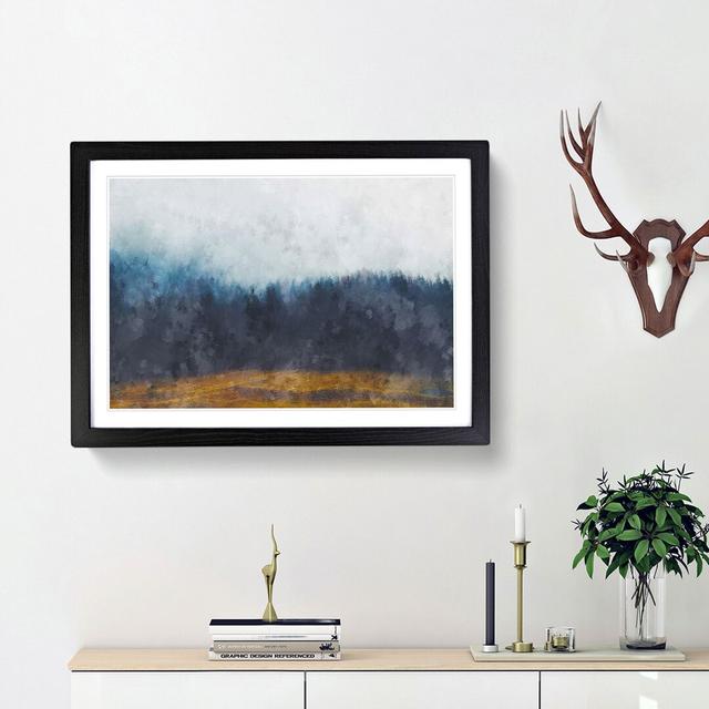 Forest Fog - Picture Frame Graphic Art Print East Urban Home Size: 33cm H x 45cm W x 2cm D, Frame Option: Black Framed on Productcaster.