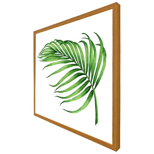 Abbottson Botanical Leaf - Single Picture Frame Print 17 Stories Size: 51cm H x 51cm W x 4cm D, Format: Oak Framed on Productcaster.