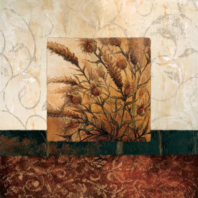 Dried Flowers - Wrapped Canvas Graphic Art ClassicLiving Size: 91cm H x 91cm W x 3.8cm D on Productcaster.