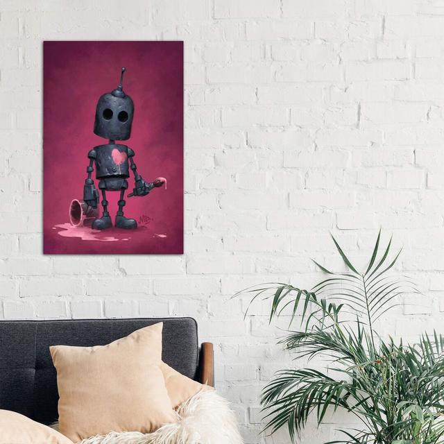 The Artist by Matt Dixon - Wrapped Canvas Graphic Art Happy Larry Size: 101.6cm H x 66.04cm W x 3.81cm D on Productcaster.