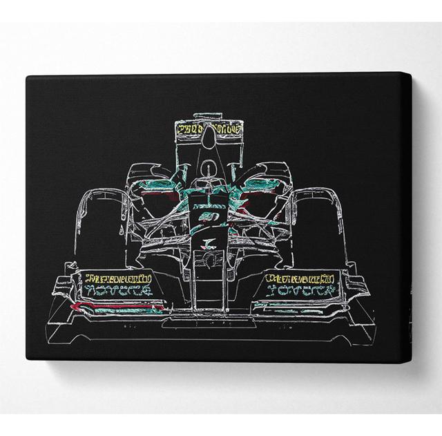 Formula One Canvas Watercolour 11438 Borough Wharf Size: 66cm H x 106.6cm W x 10cm D on Productcaster.