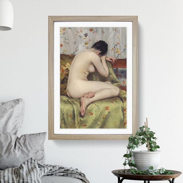 A Modern Magdalen by William Merritt Chase - Picture Frame Painting East Urban Home Size: 65cm H x 48cm W x 2cm D, Frame Option: Oak on Productcaster.