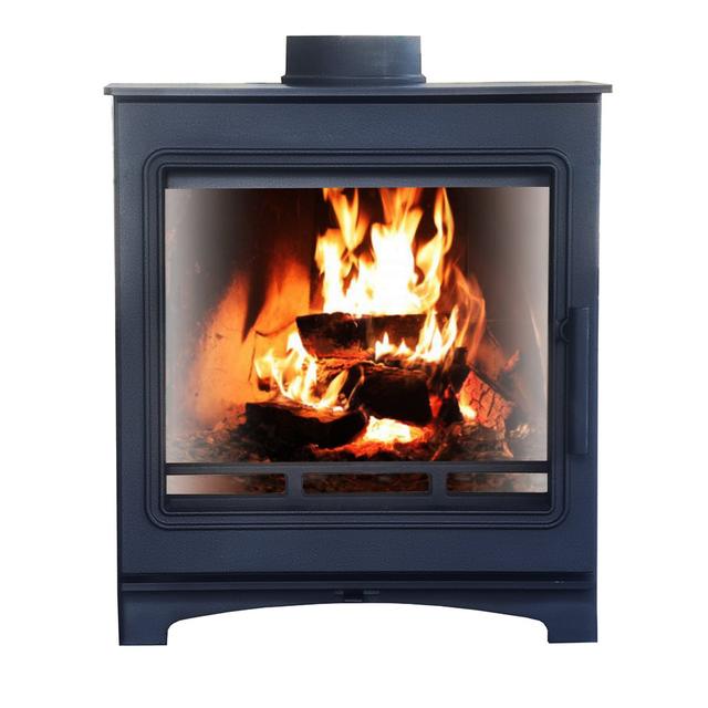 Modern Wood-Burning Stove 8KW Defra Eco Design Stoves Cast Iron Fireplace Ophelia & Co. on Productcaster.