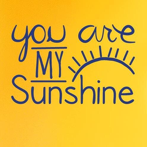 You Are My Sunshine Wall Sticker Maturi Colour: Beige, Size: Medium on Productcaster.