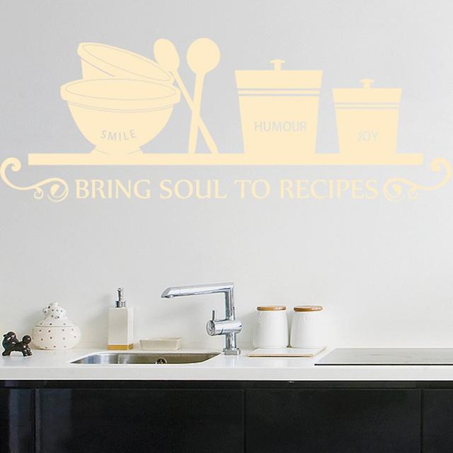 Food & Beverage Wall Decal 17 Stories Colour: Beige, Size: Large on Productcaster.