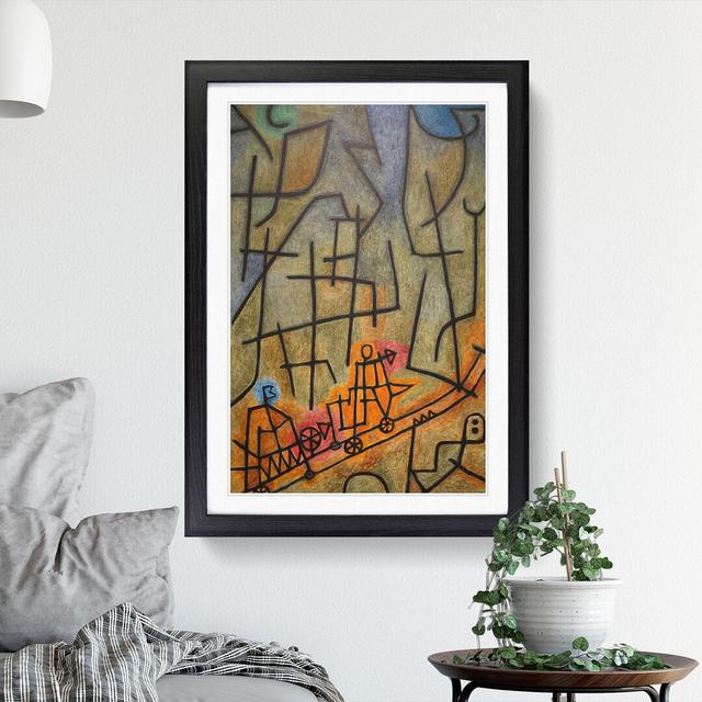 Conquest of the Mountain by Paul Klee - Picture Frame Painting East Urban Home Frame Option: Black Framed, Size: 48cm H x 36cm W x 2cm D on Productcaster.