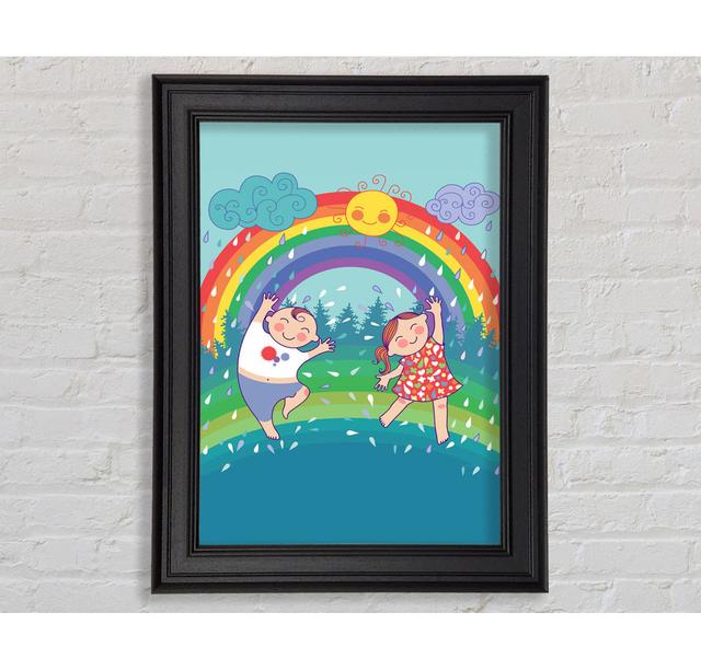 Rainbow Kids - Single Picture Frame Art Prints Zoomie Kids Size: 84.1cm H x 59.7cm W x 8cm D on Productcaster.