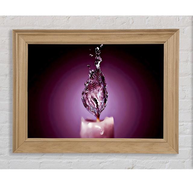 Purple Water Candle - Print Bright Star Size: 21cm H x 42cm W x 8cm D on Productcaster.