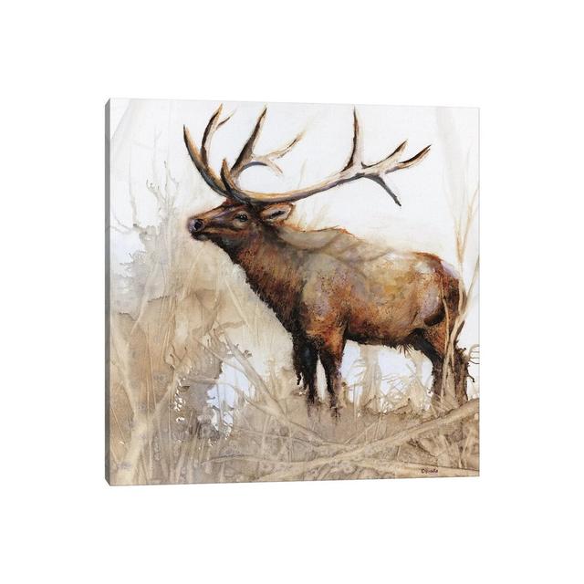 Majestic Moose by Donna Brooks - Wrapped Canvas Gallery-Wrapped Canvas Giclée Alpen Home Size: 45.72cm H x 45.72cm W x 1.91cm D on Productcaster.