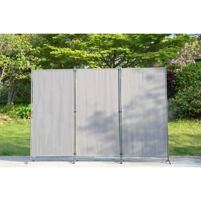 Aabia Room Divider Symple Stuff Colour: Grey, Size: 170cm H x 250cm W x 49cm D on Productcaster.