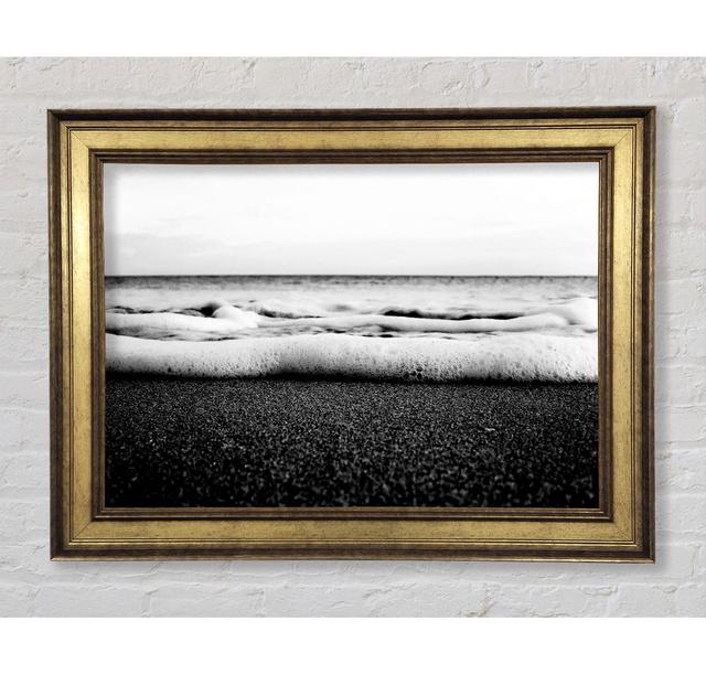 Gerahmtes Wandbild The Ebb Of The Ocean B N W Haus am Meer Größe: 59,7 cm H x 84,1 cm B x 8 cm T on Productcaster.