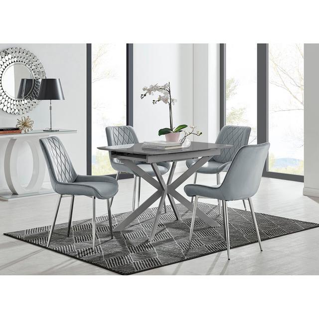 Drop Leaf Dining Set Canora Grey Size: 75 H x 100 L x 80 W cm on Productcaster.