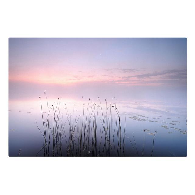 Idyllic Lake - Wrapped Canvas Graphic Art Print East Urban Home Size: 60cm L x 40cm W on Productcaster.