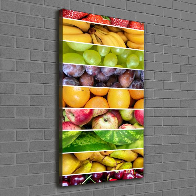 Colourful Fruits - Wrapped Canvas Art Print Ebern Designs on Productcaster.