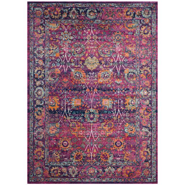 Goldstein Persian Fuchsia Area Rug World Menagerie Rug Size: Square 200cm on Productcaster.