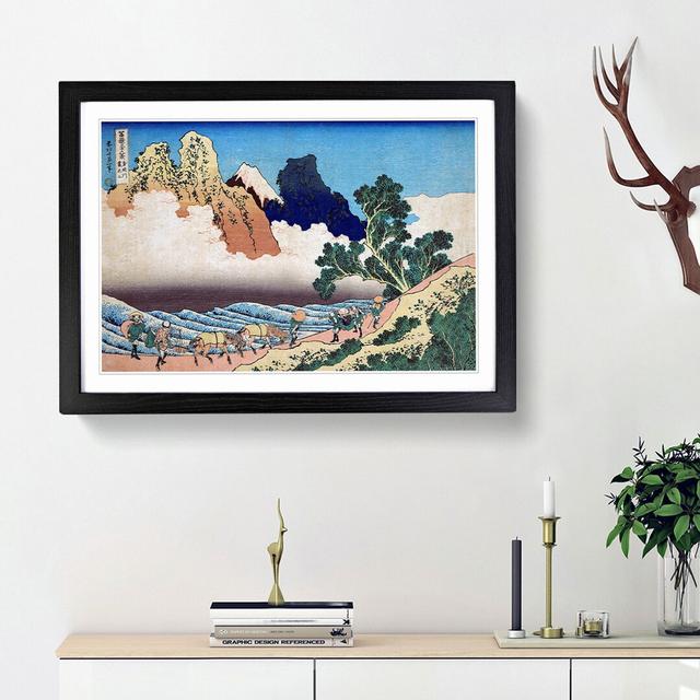 Mt. Fuji from the Minobu River by Katsushika Hokusai - Picture Frame Painting Print East Urban Home Frame Option: Black Framed, Size: 27cm H x 36cm W on Productcaster.