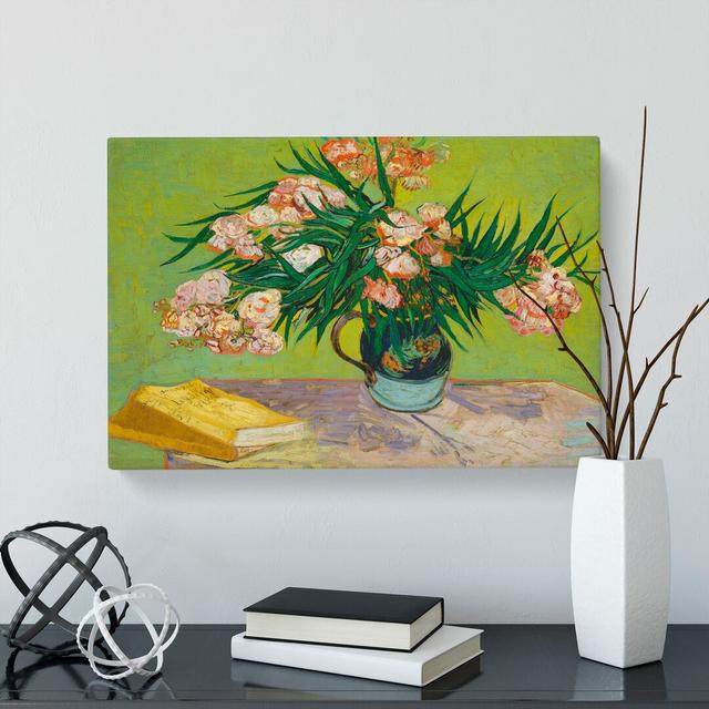 Oleanders by Vincent Van Gogh - Wrapped Canvas Painting East Urban Home Size: 40cm H x 60cm W x 3cm D on Productcaster.