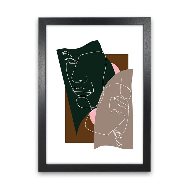 Modern Art III - Graphic Art Print on Paper 17 Stories Frame Option: Black Framed, Size: 84.01cm H x 59.4cm W x 3cm D on Productcaster.