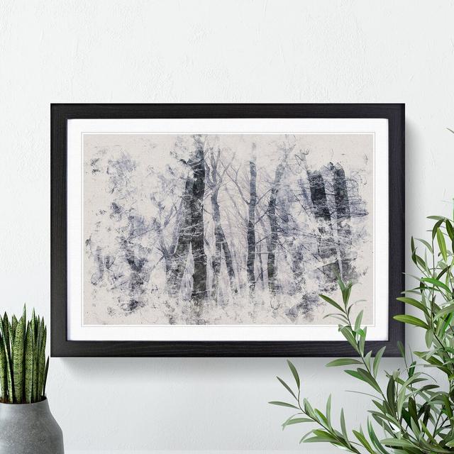 Winter Forest Vol.11 Watercolour - Picture Frame Graphic Art East Urban Home Size: 36cm H x 48cm W x 2cm D, Frame Option: Black on Productcaster.