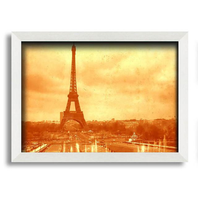 Castlethorpe Old Image of the Eiffel Tower - Single Picture Frame Art Prints ClassicLiving on Productcaster.