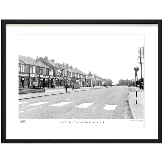 'Langold, Doncaster Road C1955' - Picture Frame Photograph Print on Paper The Francis Frith Collection Size: 28cm H x 36cm W x 2.3cm D on Productcaster.